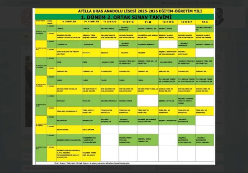 İSTANBUL / MALTEPE - Atilla Uras Anadolu Lisesi