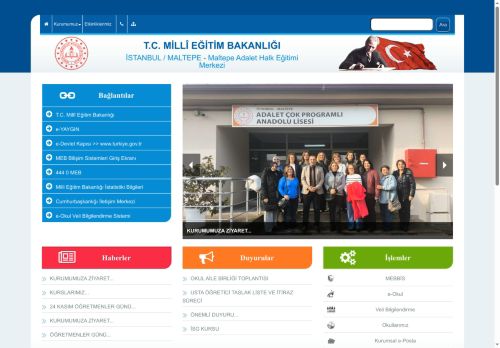 İSTANBUL / MALTEPE - Maltepe Adalet Halk Eğitimi Merkezi