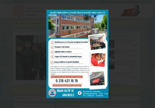 İSTANBUL / MALTEPE - Şehit İbrahim Cengiz İmam Hatip Ortaokulu