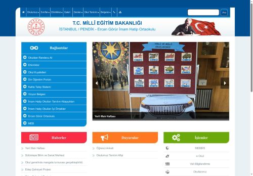 İSTANBUL / PENDİK - Ercan Görür İmam Hatip Ortaokulu