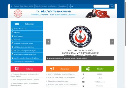 İSTANBUL / PENDİK - Fatih Sultan Mehmet Ortaokulu