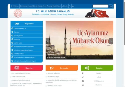İSTANBUL / PENDİK - Fatma Gözen Eralp İlkokulu