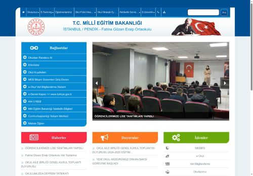 İSTANBUL / PENDİK - Fatma Gözen Eralp Ortaokulu