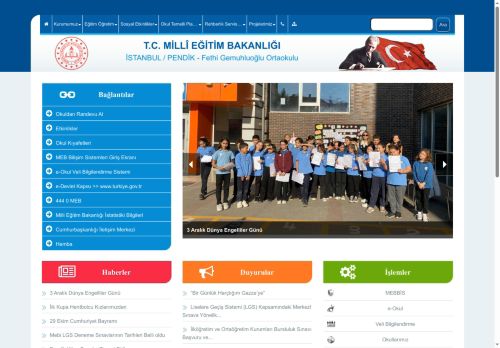 İSTANBUL / PENDİK - Fethi Gemuhluoğlu Ortaokulu