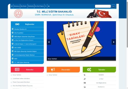 İZMİR / BORNOVA - Şehit Erkan Er Ortaokulu