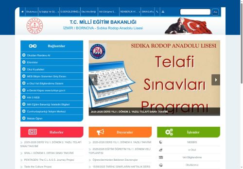 İZMİR / BORNOVA - Sıdıka Rodop Anadolu Lisesi