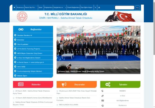 İZMİR / BAYRAKLI - Sabiha Ahmet Tabak Ortaokulu