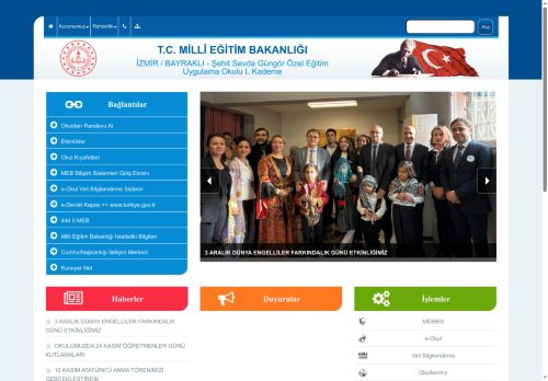 İZMİR / BAYRAKLI - Şehit Sevda Güngör Özel Eğitim Uygulama Okulu I. Kademe