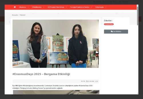 İZMİR / BERGAMA - Bergama Zeytindağ Çok Programlı Anadolu Lisesi