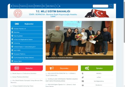 İZMİR / BORNOVA - Bornova Suphi Koyuncuoğlu Anadolu Lisesi