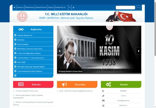 İZMİR / BORNOVA - Mehmet Çetin Taçyıldız İlkokulu