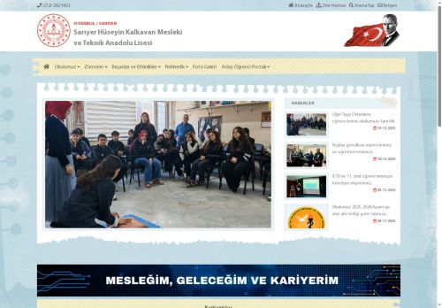 İSTANBUL / SARIYER - Sarıyer Hüseyin Kalkavan Mesleki ve Teknik Anadolu Lisesi