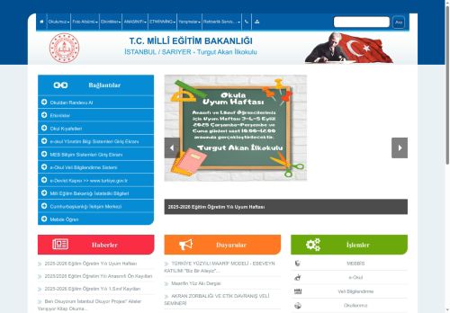 İSTANBUL / SARIYER - Turgut Akan İlkokulu