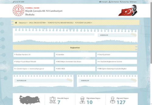 İSTANBUL / SİLİVRİ - Büyük Çavuşlu 60. Yıl Cumhuriyet İlkokulu