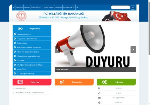 İSTANBUL / SİLİVRİ - Alipaşa Fethi Erkoç İlkokulu