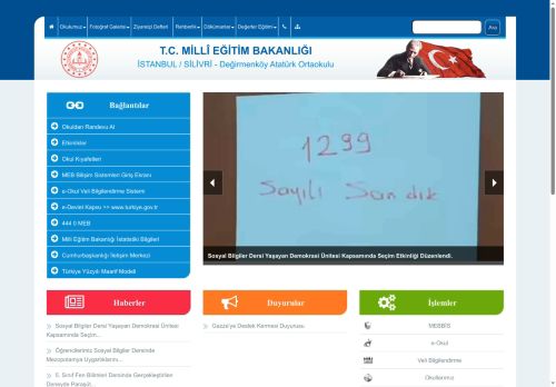 İSTANBUL / SİLİVRİ - Değirmenköy Atatürk Ortaokulu