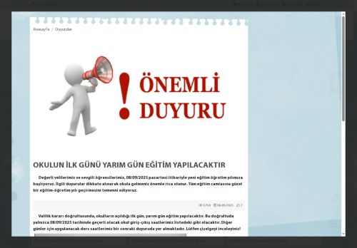 İSTANBUL / SULTANBEYLİ - Ertuğrul Gazi Ortaokulu