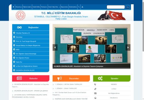 İSTANBUL / SULTANBEYLİ - Fuat Sezgin Anadolu İmam Hatip Lisesi