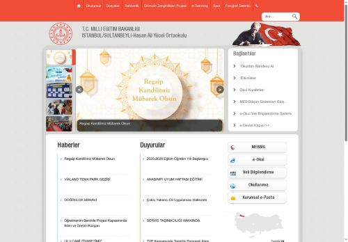 İSTANBUL / SULTANBEYLİ - Hasan Ali Yücel Ortaokulu