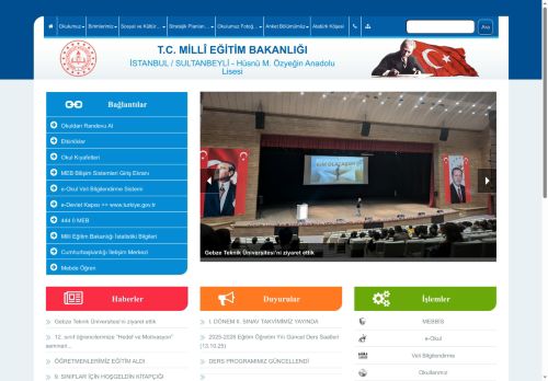İSTANBUL / SULTANBEYLİ - Hüsnü M. Özyeğin Anadolu Lisesi