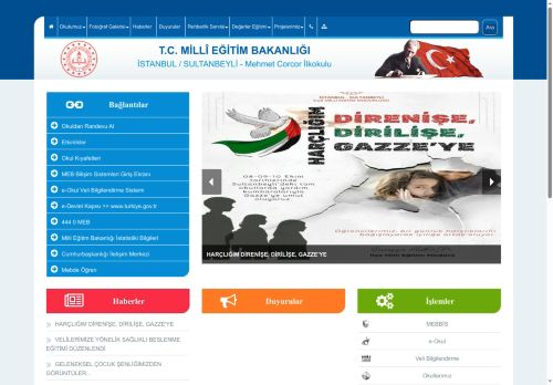 İSTANBUL / SULTANBEYLİ - Mehmet Corcor İlkokulu