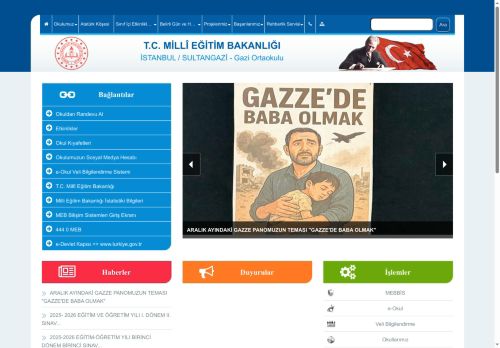 İSTANBUL / SULTANGAZİ - Gazi Ortaokulu