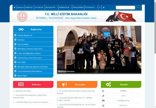 İSTANBUL / SULTANGAZİ - Hacı Ayşe Ateş Anadolu Lisesi