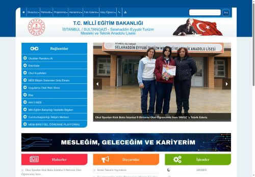 İSTANBUL / SULTANGAZİ - Selahaddin Eyyubi Turizm Mesleki ve Teknik Anadolu Lisesi