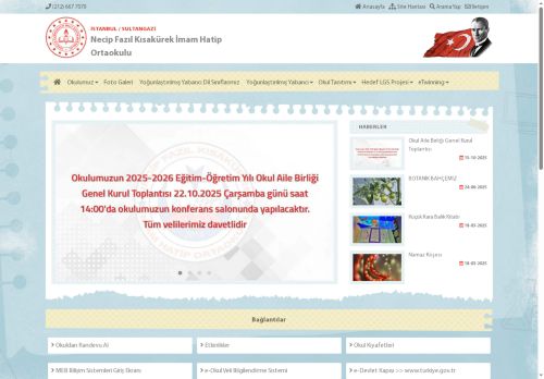 İSTANBUL / SULTANGAZİ - Necip Fazıl Kısakürek İmam Hatip Ortaokulu