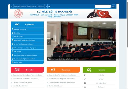 İSTANBUL / SULTANGAZİ - Recep Tayyip Erdoğan İmam Hatip Ortaokulu