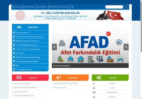 İSTANBUL / SULTANGAZİ - SULTANGAZİ ÖZEL EĞİTİM UYGULAMA OKULU II. KADEME