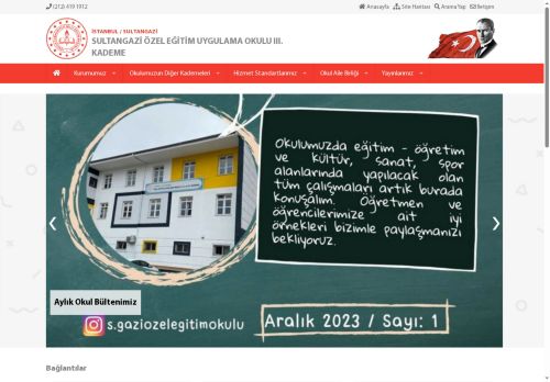 İSTANBUL / SULTANGAZİ - SULTANGAZİ ÖZEL EĞİTİM UYGULAMA OKULU III. KADEME