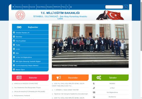 İSTANBUL / SULTANGAZİ - Şair Abay Kunanbay Anadolu Lisesi