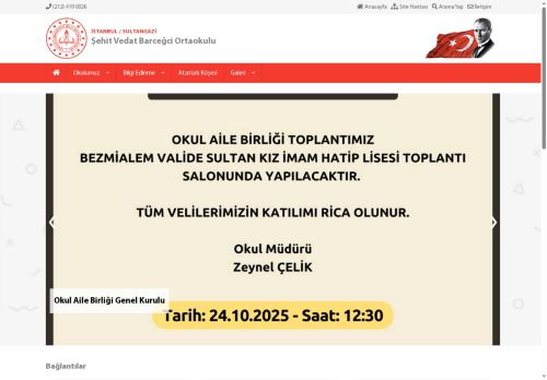 İSTANBUL / SULTANGAZİ - Şehit Vedat Barceğci Ortaokulu