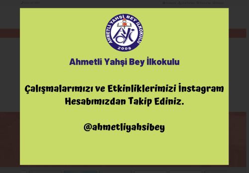 İSTANBUL / ŞİLE - Ahmetli Yahşi Bey İlkokulu