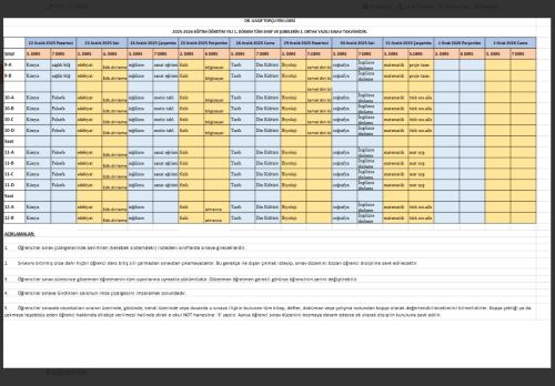 İSTANBUL / ŞİLE - Dr.Vasıf Topçu Fen Lisesi