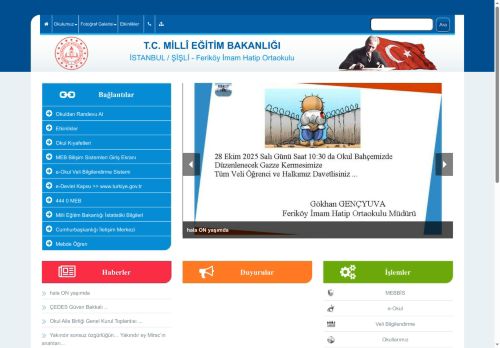 İSTANBUL / ŞİŞLİ - Feriköy İmam Hatip Ortaokulu