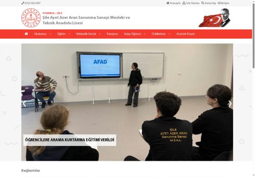 İSTANBUL / ŞİLE - Şile Ayet Azer Aran Savunma Sanayi Mesleki ve Teknik Anadolu Lisesi