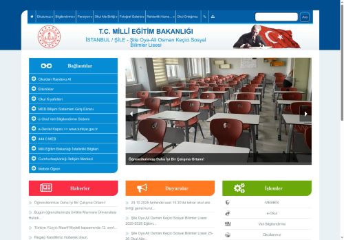 İSTANBUL / ŞİLE - Şile Oya-Ali Osman Keçici Sosyal Bilimler Lisesi