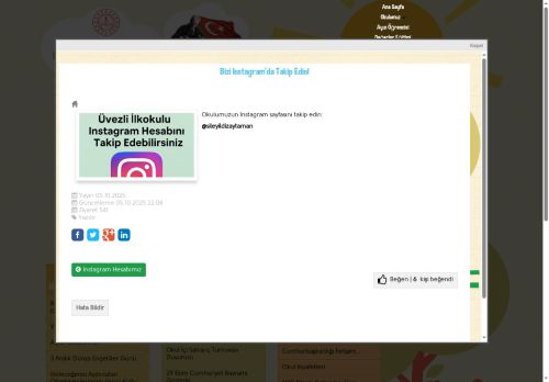 İSTANBUL / ŞİLE - Üvezli Yıldız Aytaman İlkokulu