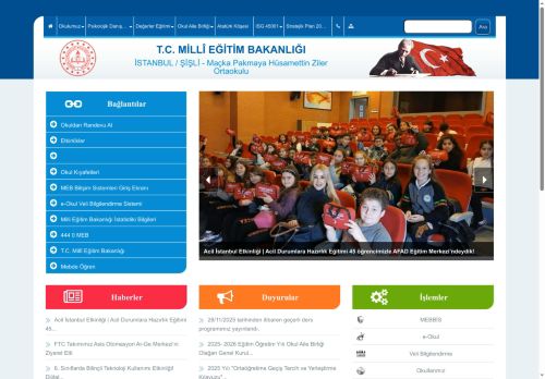 İSTANBUL / ŞİŞLİ - Maçka Pakmaya Hüsamettin Ziler Ortaokulu