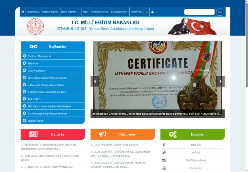 İSTANBUL / ŞİŞLİ - Yunus Emre Anadolu İmam Hatip Lisesi