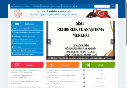 İSTANBUL / ŞİŞLİ - Şişli Rehberlik ve Araştırma Merkezi