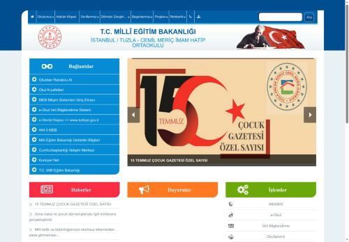 İSTANBUL / TUZLA - CEMİL MERİÇ İMAM HATİP ORTAOKULU