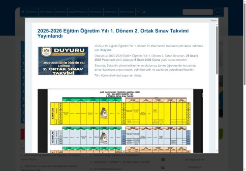 İSTANBUL / TUZLA - Kaşif Kalkavan Çok Programlı Anadolu Lisesi