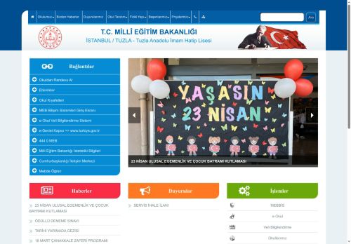 İSTANBUL / TUZLA - Tuzla Anadolu İmam Hatip Lisesi
