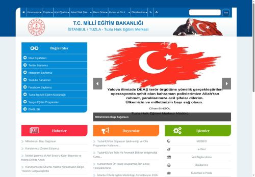 İSTANBUL / TUZLA - Tuzla Halk Eğitimi Merkezi