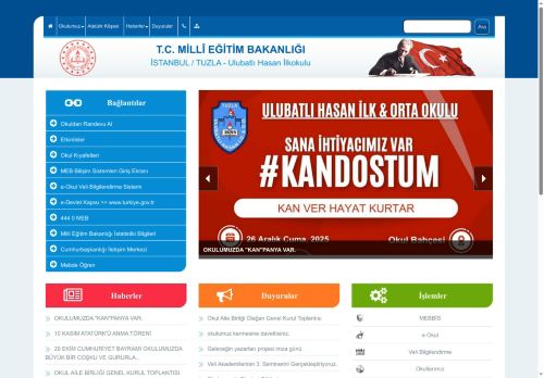 İSTANBUL / TUZLA - Ulubatlı Hasan İlkokulu