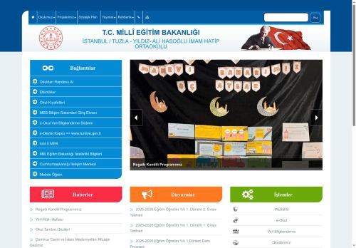 İSTANBUL / TUZLA - YILDIZ- ALİ HASOĞLU İMAM HATİP ORTAOKULU