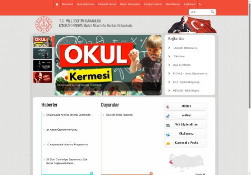 İZMİR / BORNOVA - Şehit Mustafa Nerkis Ortaokulu